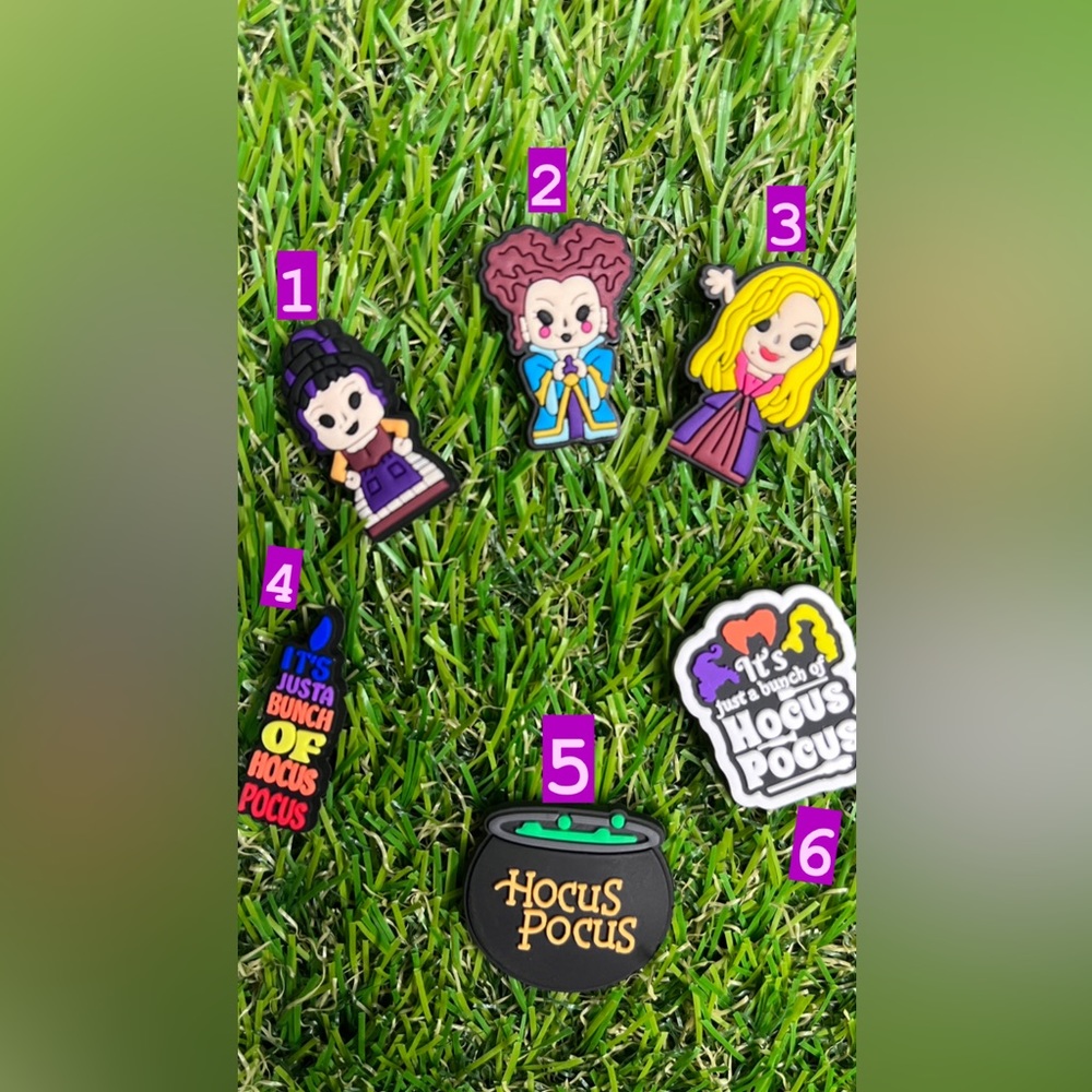 Hocus-pocus Crocs charms